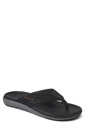 Reef Cushion Norte Water Friendly Flip Flop in Dark Grey at Nordstrom, Size 12