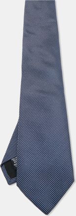 HUGO BOSS Boss By Hugo Boss Navy Blue Patterned Silk Tie