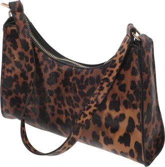 PartyKindom IMIKEYA PU Leopard Print Shoulder Bag for Women, Small Crossbody Lady Handbag, Fashionable Lightweight PU Leather Purse for Daily Use and Casual Outin