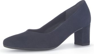 Gabor Womens Classic Pumps, Womens Heel Shoes, Moderate Extra Width (G), Blue Dark Blue, 3 UK