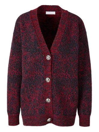 Paco Rabanne textured button wool cardigan - women - Wool/Modacrylic - S