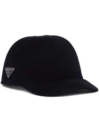 Prada Cappello da baseball con logo - Blu