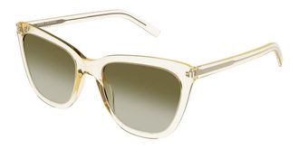 Saint Laurent SL 548 SLIM 006 Womens Sunglasses Yellow Size 55