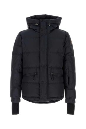 Moncler Blue Quilted Hood Jacket