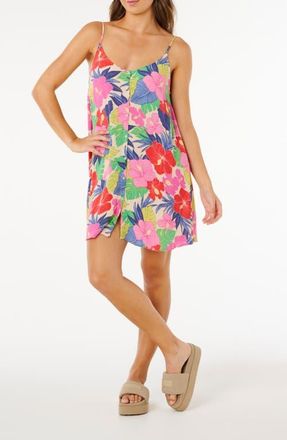 Rip Curl Party Pack Cover-Up Dress in Multicolor Rainbow at Nordstrom, Size X-Large