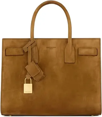 Saint Laurent Baby Sac De Jour Suede Tote Bag