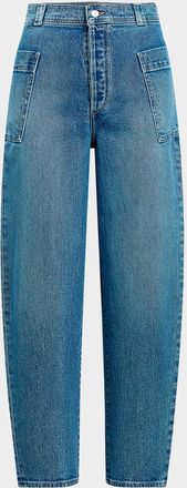 Joe's The Phoebe Patch Pocket Barrel-Leg Jeans