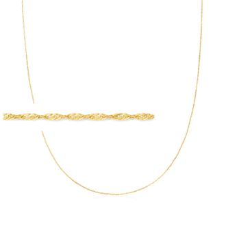 Ross-Simons 1mm 14kt Yellow Gold Singapore-Chain Necklace