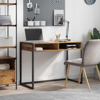 vidaXL vidaXL Scrivania Legno vecchio 100 x 50 x 75 cm Legno multistrato