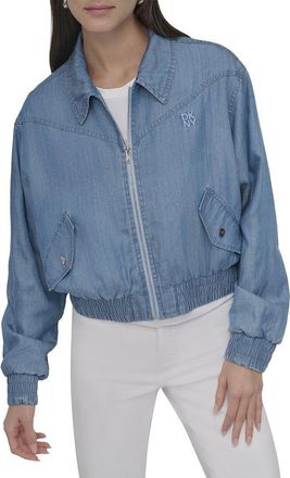 DKNY Dkny Zip Front Bomber Jacket