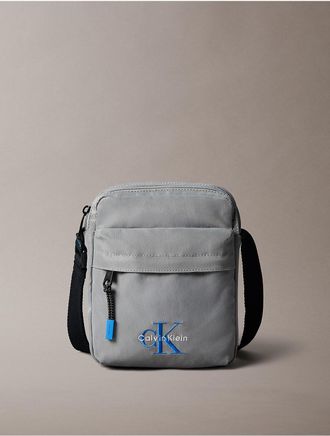 Calvin Klein Mens Monologo Reporter Bag - Grey