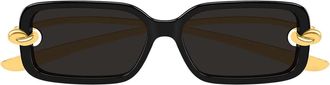 Bottega Veneta Sunglasses Bv1439 S 001 Oro Nero/Grigio Women