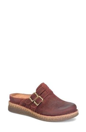 B&oslash;rn Cort Distressed Clog in Burgundy Distressed at Nordstrom Rack, Size 9.5