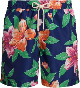 Polo Ralph Lauren Costume da bagno a fiori - Blu