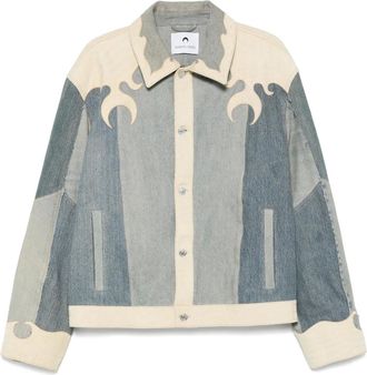 Marine Serre Giacca denim - Blu