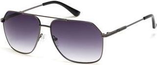 Guess 61mm Navigator Gradient Sunglasses in Gunmetal /Gradient Smoke at Nordstrom Rack
