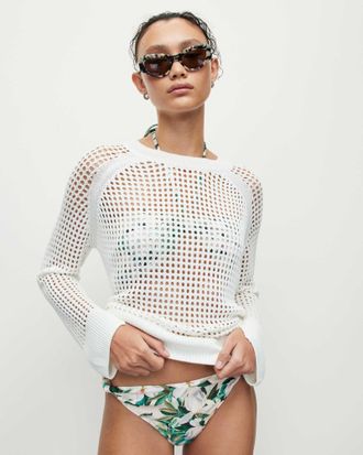 AllSaints Womens Polyamide Esme Alessandra Bikini Bottoms, Size: XS