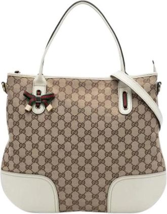 Gucci Pre-owned Tote Bags, female, Brown, Size: ONE SIZE Pre-owned Satchel