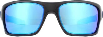 Oakley Wrap Black Ink Prizm Sapphire Turbine Sunglasses
