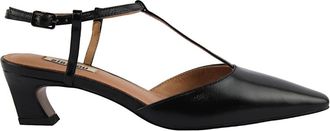 Bibi Lou Zwarte leren tote bag - Dames - Pumps - Zwart - 36 EU - Leer - Schoenen
