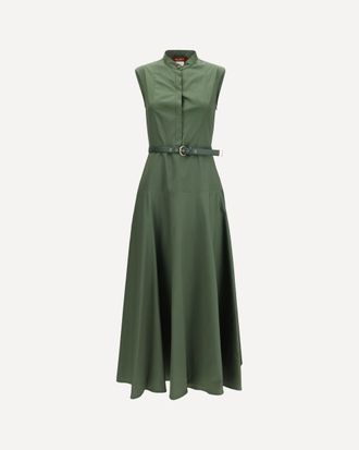 Max Mara Cotton poplin fit-and-flare Dress Female 42
