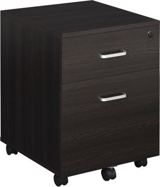 Vinsetto Gabinete de Archivos Móvil para Archivos A4 con 2 Cajones y Llave 40x45x55,6 cm