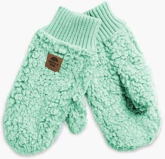 Turtle Fur High Pile Fleece Freestyle Mittens in Mint Crush at Nordstrom
