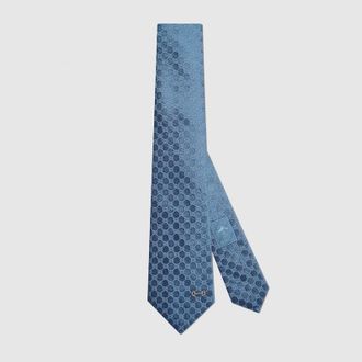 Gucci GG Silk Jacquard Tie, Blue