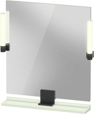 Duravit Duravit - Espejo Sivida, Negro Diamante Mate, 650x36x650mm, Luz