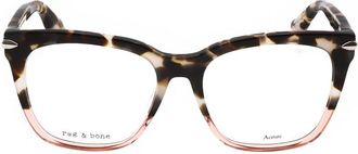 Rag & Bone Ladies Grey Rectangular Eyeglass Frames RNB3015-1