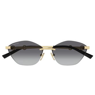 Gucci Sunglasses Gg2050 S 002 Gold Black/Faded Grey Women