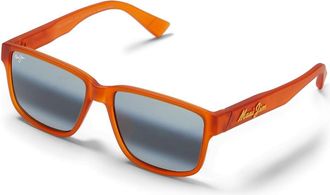 Maui Jim Kuniahi Af Fashion Mens Sunglasses Matte Transparent Orange/Neutral Grey Polarized, Nylon