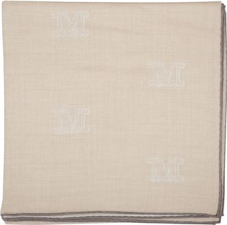 Max Mara Embroidered Wool and Silk Scarf