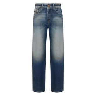 Diesel Straight Jeans, female, Blue, Size: W23 Comfort Straight Denim Jeans