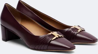 Ferragamo Tillya leather pumps