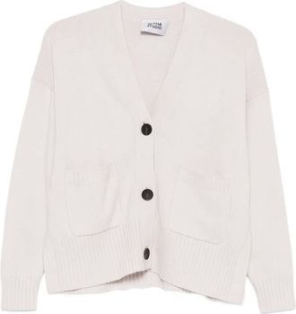 Alpha Studio Cardigan a coste - Grigio