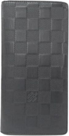 Louis Vuitton Pre-owned Wallets, male, Black, Size: ONE SIZE Pre-owned Damier Infini Long wallet (bi-fold)