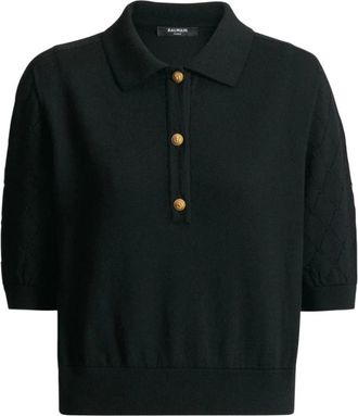 Balmain Mujer, Camisetas, Negro, Talla: S