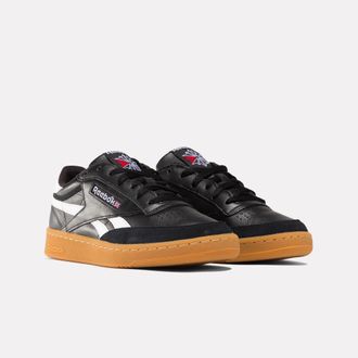 Reebok Classic Sneaker REEBOK CLASSIC CLUB C REVENGE VINTAGE, Herren, Gr. 42,5, schwarz-weiss (schwarz, wei&szlig;, gum), Leder, Synthetik, Schuhe Sneaker