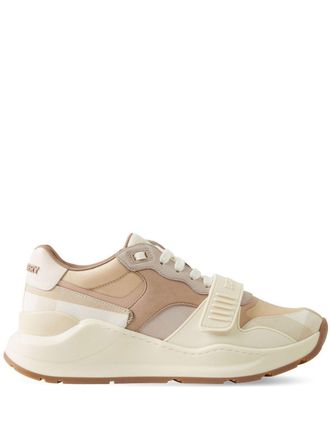 Burberry Geruite sneakers - Beige