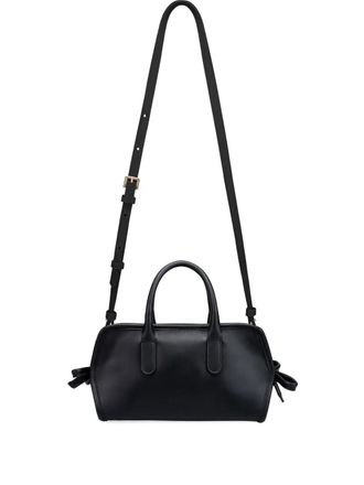 Repetto small Gala bow-detail tote bag - women - CALFSKIN/Bovine Split Leather/Cotton - One Size - Black