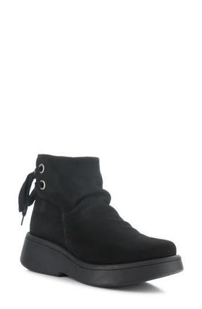 FLY London Mebs Bootie in 003 Black Oil Suede at Nordstrom Rack, Size 10-10.5Us / 41Eu