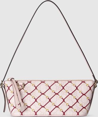 Gucci Printed GG Small Shoulder Bag, Pink, GG Canvas