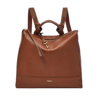 Fossil Womens Elina Leather Convertible Small Backpack