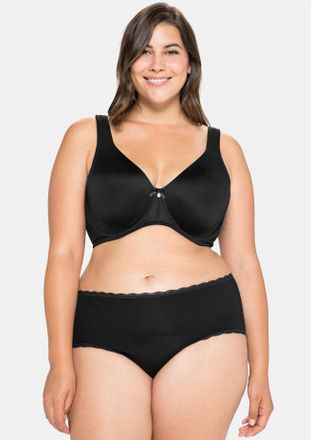 Sheego B&uuml;gel-BH SHEEGO, Damen, Gr. 11,5, Cup G, schwarz, 82% Polyamid, 18% Elasthan, BHs B&uuml;gel-BH