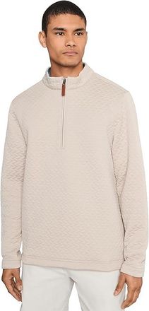 Cole Haan Last Stitch Quarter Zip Sweater Mens Sweater Silver Lining : 3XL, Polyester