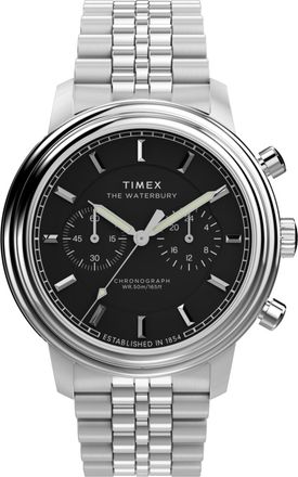 Timex Waterbury Metropolitan Heren Zilveren Horloge TW2Y23400