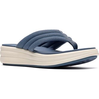 Clarks Drift Carmen Wedge Flip Flop in Blue Grey at Nordstrom Rack, Size 7.5