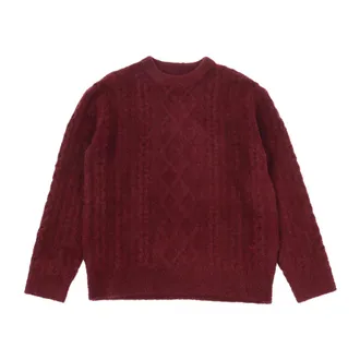 Paolo Pecora Round-neck Knitwear, unisex, Red, Size: 12 Y Maglia Boy