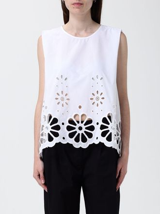 Meimeij Top in cotone ricamato Meimeij